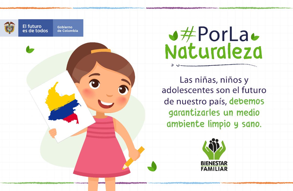 ICBFColombia's tweet photo. En el #DíaMundialDelMedioAmbiente #MisManosTeEnseñan | La protección del medio ambiente es tarea de todos. El cuidarlo y conservarlo no solo garantiza la vida actual, sino la de las próximas generaciones. ¡En nuestras manos está el futuro del planeta! #PorLaNaturaleza https://t.co/ab5PjQ0LwP