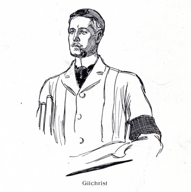 On this Friday we give you a Steele illustration from "The Three Students" & this caption: "I trust, Mr. Holmes, that you can spare me a few hours." Gilchrist has the hint of a "thousand yard stare" & wears what might be a black mourning armband. Be well.  http://purl.umn.edu/118212 