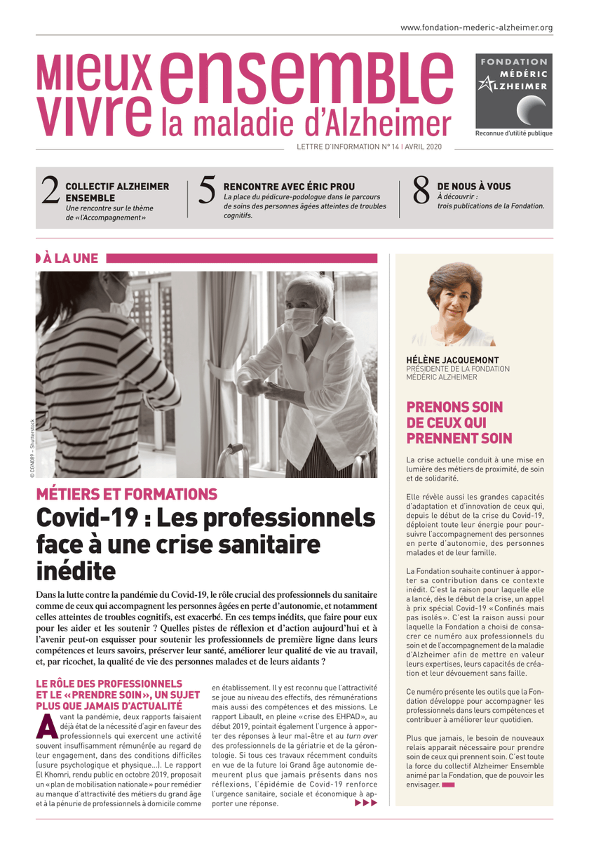 FondationMedAlz's tweet photo. [Prenons soin de ceux qui prennent soin]

La lettre d’information no 1⃣4⃣ de la @FondationMedAlz est sortie la semaine dernière. Vous ne l’avez pas encore lue ? C’est par ici ! 👉 https://t.co/ebp5PzTjFf

Bon #VendrediLecture 📚

#COVID19 #accompagnement #professionnels https://t.co/sQO1uvC7iE