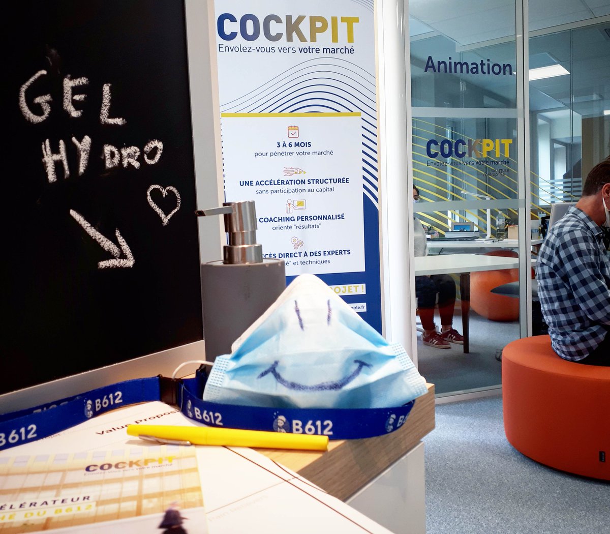 WE ARE BACK !!! L'équipe <a href="/CockpitB612/">Cockpit B612</a> est de retour au B612 équipée et en pleine forme pour faire décoller vos projets en toute sécurité ! A très vite !
Plus d'infos sur le <a href="/CockpitB612/">Cockpit B612</a> : b612-toulouse.com/b612-accelerat…
#accélérateur #innovation #toulouse
