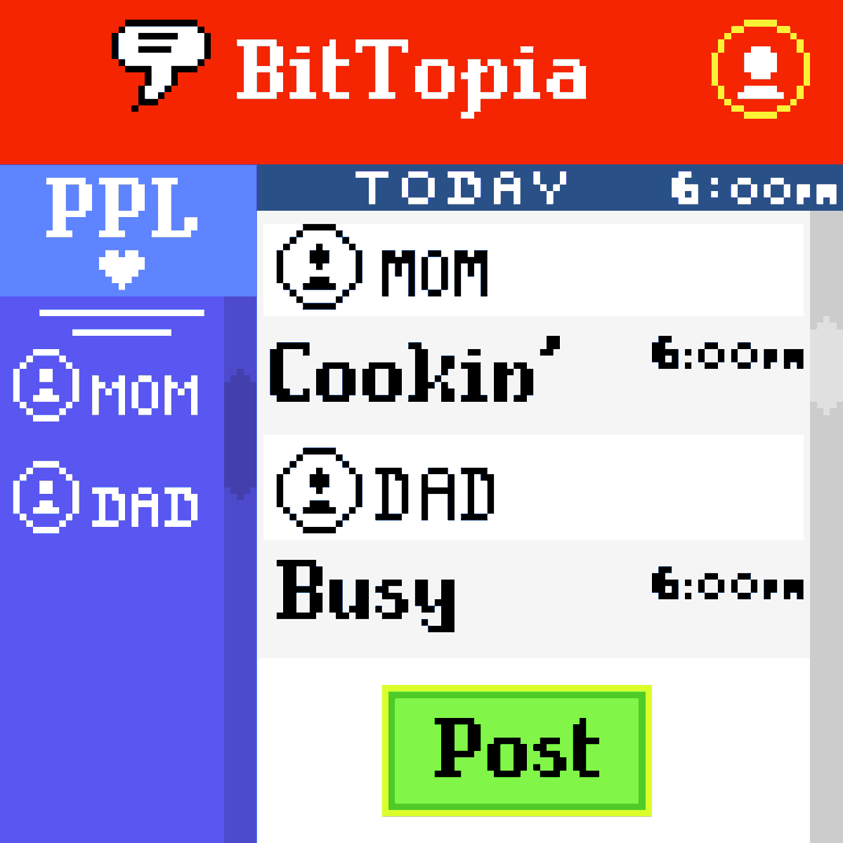SundaeSaurus's tweet image. I made BitLife a social media! Feel free to download it on iOS and Android.
#pixel_art #aseprite #bitlife @BitLifeApp #socialmedia