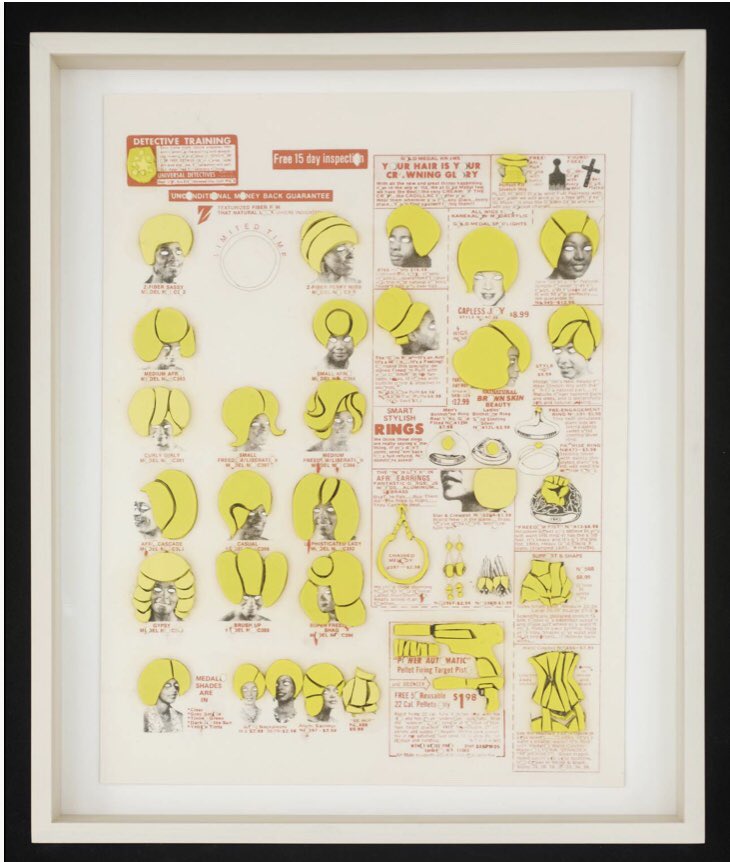 leh_art's tweet photo. ‘DeLuxe’ by Ellen Gallagher. The work’s raw materials are advertisements drawn from magazines dating from the 1930s to the 1970s aimed at African American consumers, such as Ebony, Our World and Sepia @tate #LEHSchool #learnthroughart https://t.co/Vh2KsZQApR