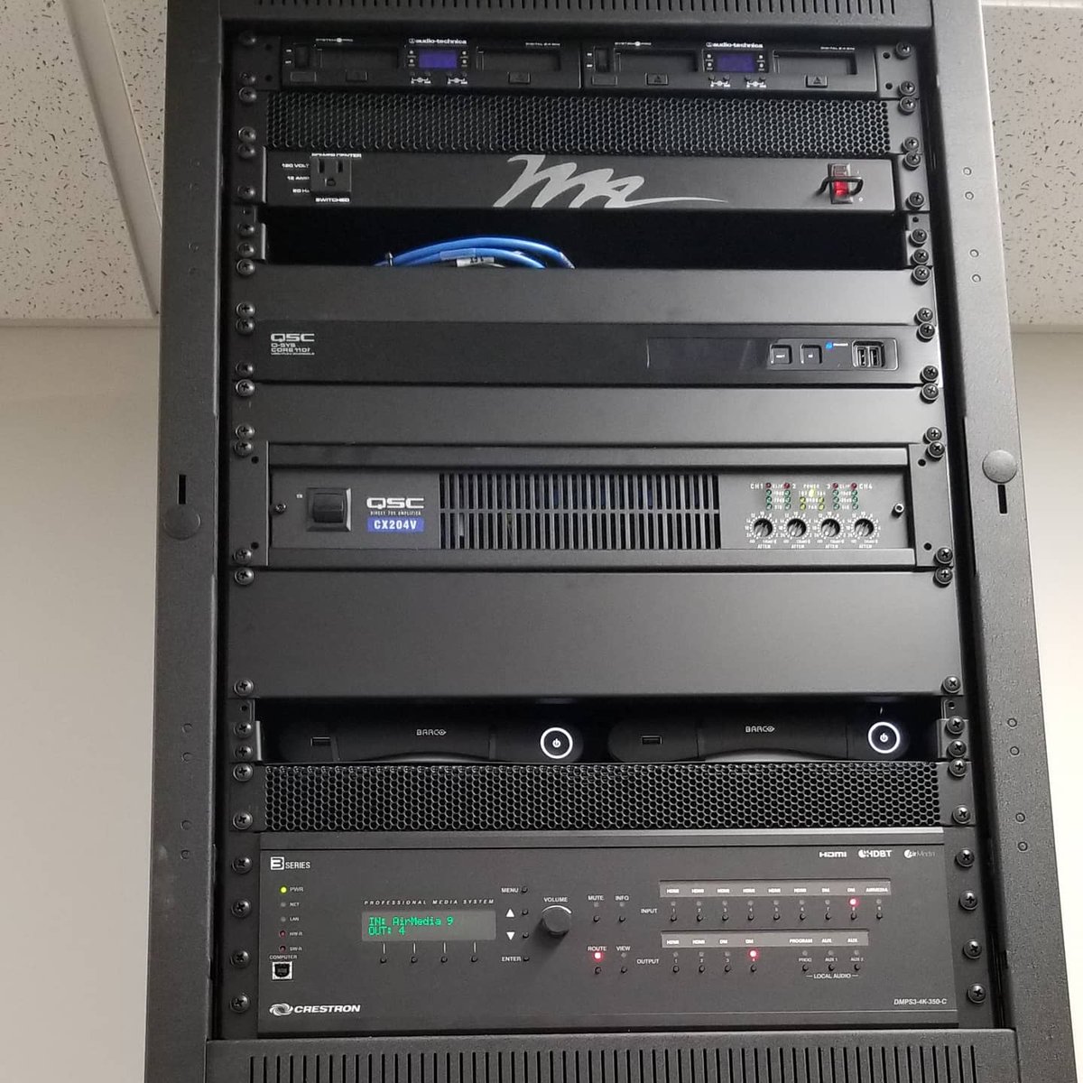 PrimeAVSolutio1's tweet image. Getting back into the swing of things #primeavsolutions #qsc #crestron #barcoclickshare