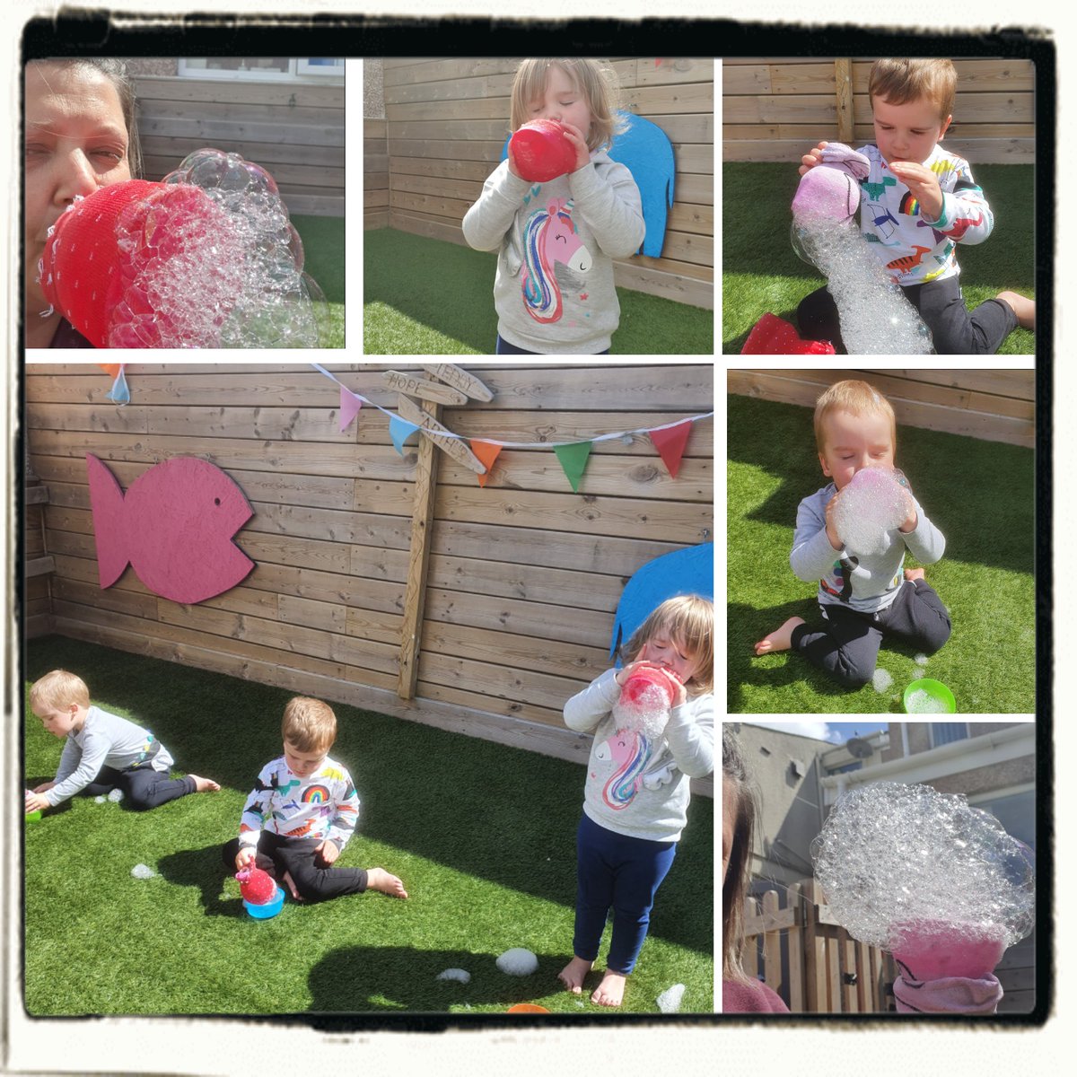 LauraShepsMCA's tweet image. We had so much fun making bubbles! We are totally puffed out now #eyfs #bubblefun #science @JacquiJonesMCA @carlyannroseMCA @amyparsonsMCA