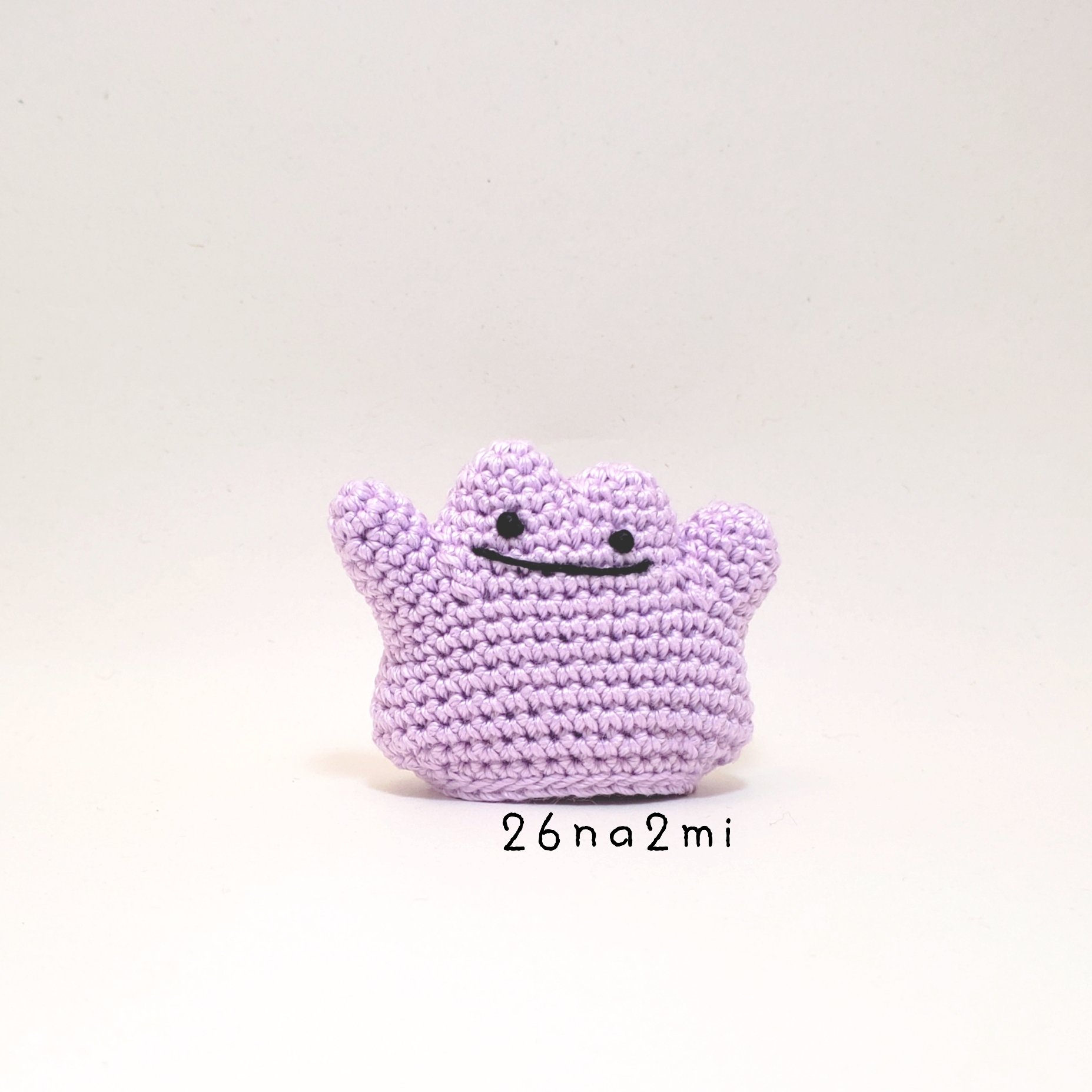 なちょ メタモン編んだー たまに息抜きで単色で編めるやつ作りたくて かわいい 私がヒトガタじゃないやつ編むの珍しい ポケモン編めるかな あみぐるみ T Co Aohjoleyvl Twitter