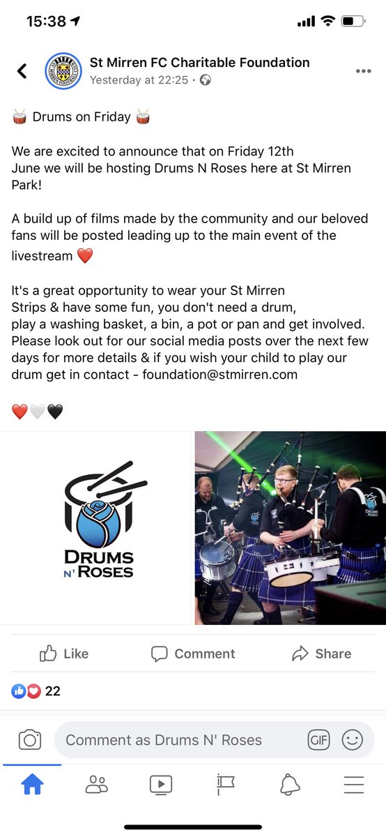 WE CAN’T WAIT!! 🥁🌹 #dnr #DrumsNRoses @SMFC_CF