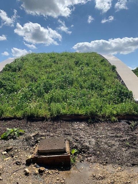 Our in-house wildflower blanket was laid on top of an anchored 150mm Geoweb retention system over the barrel shaped roof of this new home to give the appearance of the house disappearing into the surrounding #countryside.

#WGRD #WGRD2020 #urbangreening #eco #greeninfrastructure
