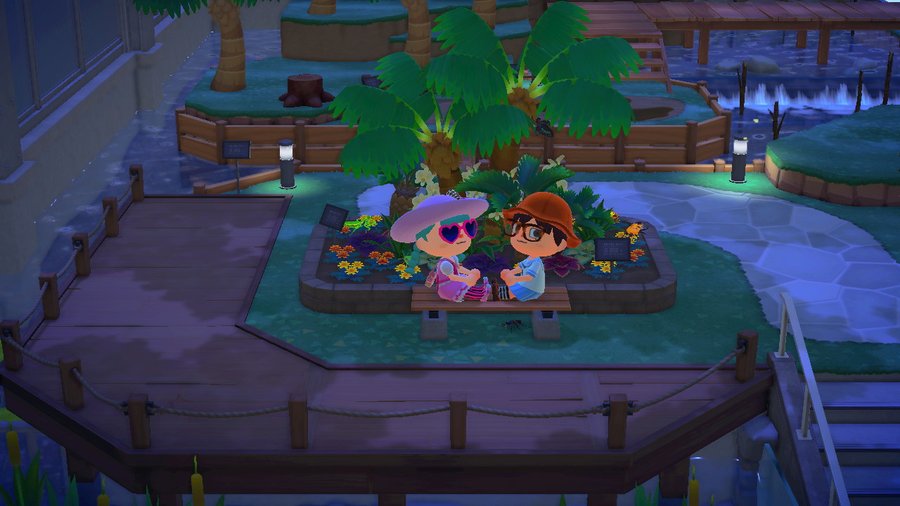 DesdiCreates's tweet photo. Island date with @fallofield!!! last night 🥺💜 #ACNH #AnimalCrossing https://t.co/JRrNk89MGz