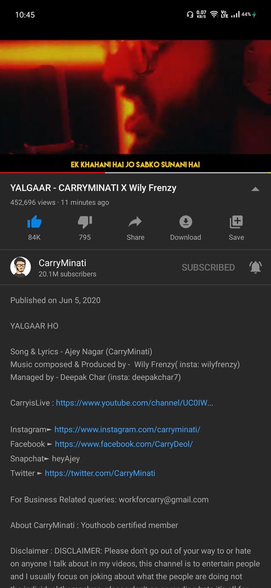 Mixsin_i's tweet photo. Yalgaar hooooooooo❤️❤️❤️❤️🔥🔥
#yalgaar_Hoo @CarryMinati https://t.co/iteA6Bl1CL