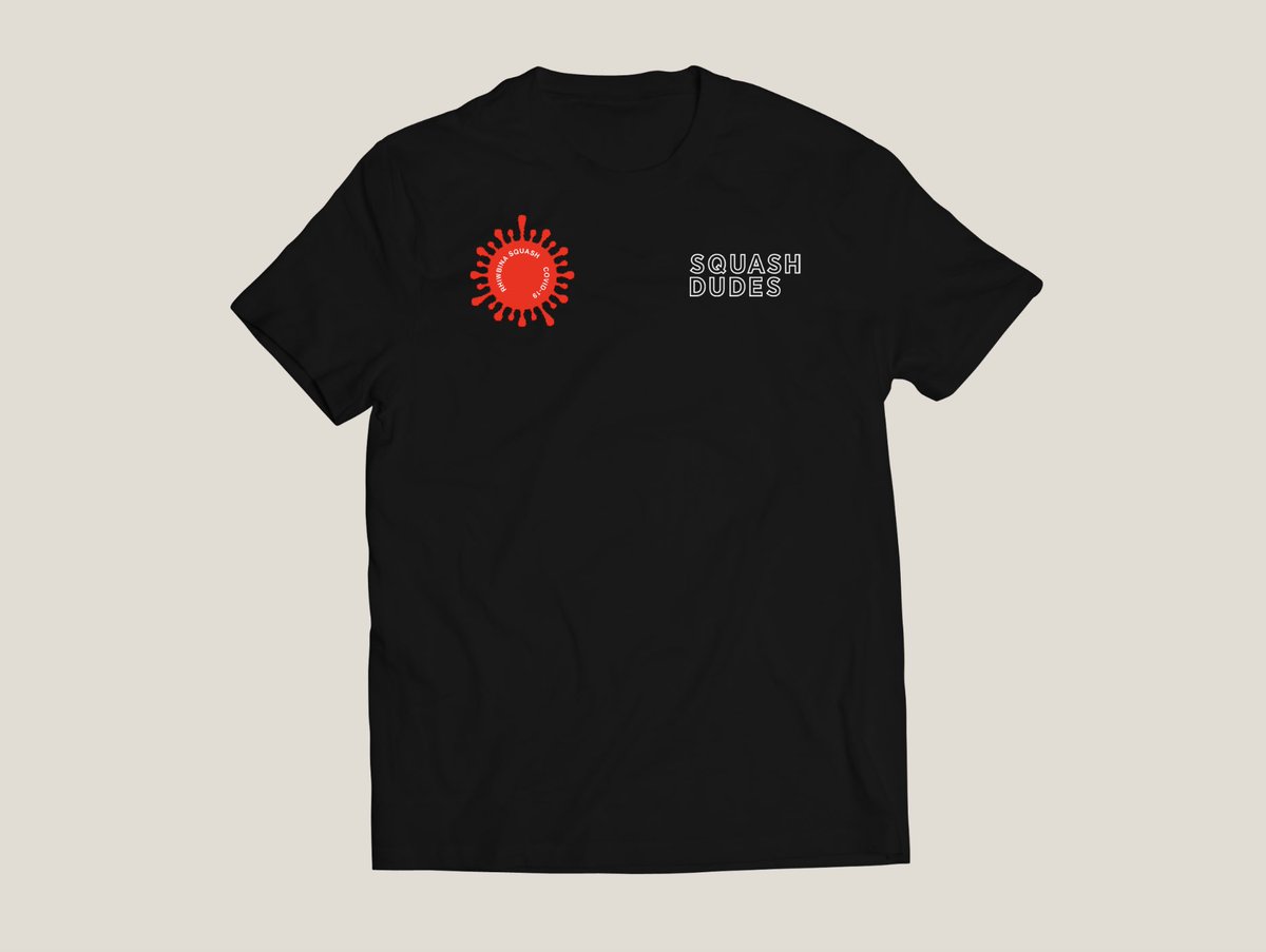 squashdudes's tweet photo. Covid-19 @SquashRhiwbina shirts now for sale on https://t.co/eQs1C4Yc9a - All profits will be donated to Rhiwbina Squash Club to support them through these difficult times. Invest in your club 💪🏾👍🏾 https://t.co/N1INt9WqPD