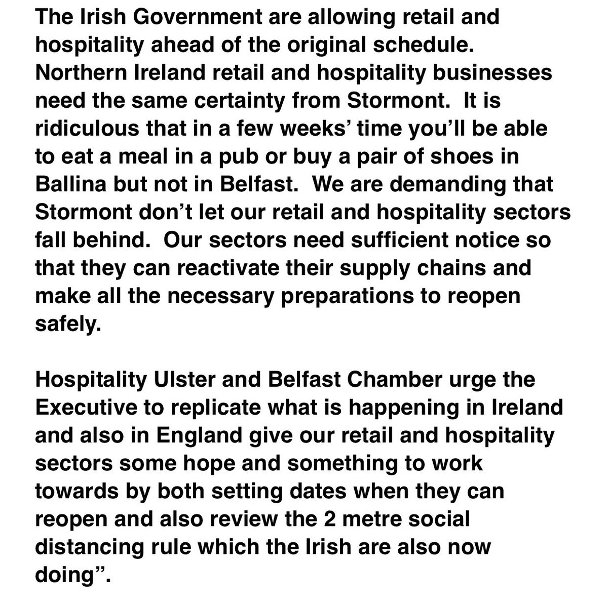 HOSPITALITY ULSTER tweet media