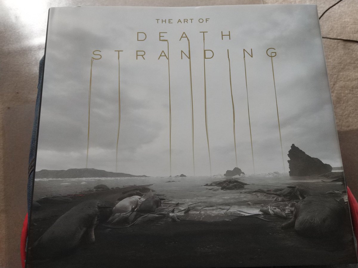 Been too busy today to acknowledge this arrives. IT SMELLS AND LOOKS GOOD <3. #DeathStranding #ArtOfDeathStranding