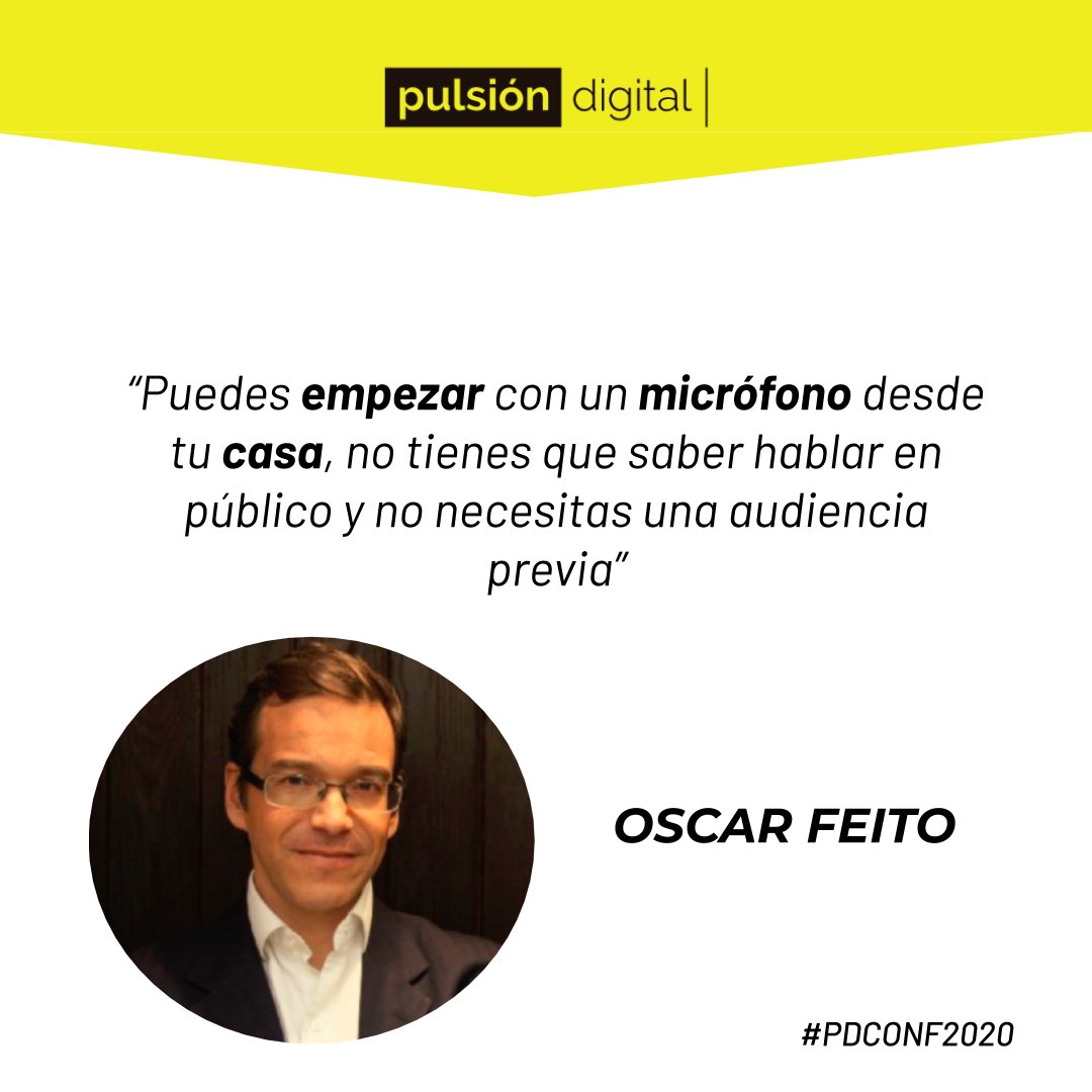 pulsiondigital's tweet photo. #Podcasting

🎙 En #PDCONF2020 hablamos del maravilloso mundo del audio y el crecimiento de los #podcasts.

🙋🏻‍♂️ 
@OscarFeito  te lo explica súper claro.
Escucha su charla en nuestro canal de YouTube: https://t.co/zvEpSwCmOW

Un PLUS: Te compartimos un par de frases interesantes. https://t.co/HuV7LsWEVE