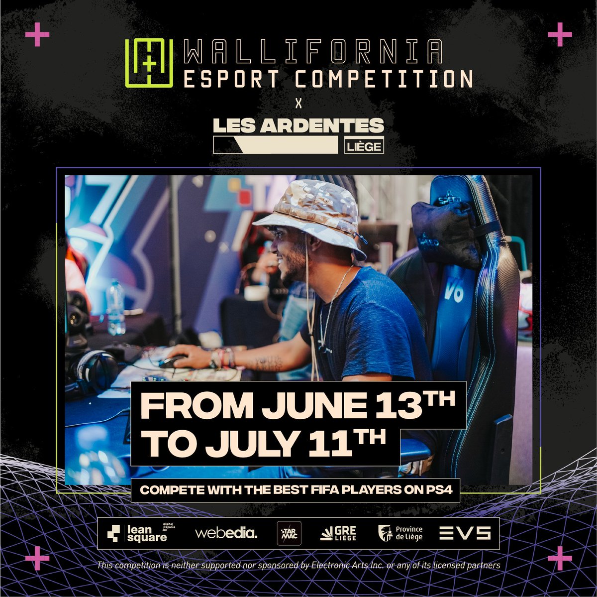 Très heureux d'être au Cast des Finales de la Wallifornia Competition avec Bruce qui auront lieu en Juillet ! La compétition Fifa du festival Les Ardentes.

Les inscriptions sont ouvertes ! 
▶️ toornament.com/fr/playlists/3…

Début des matchs le 13 juin !