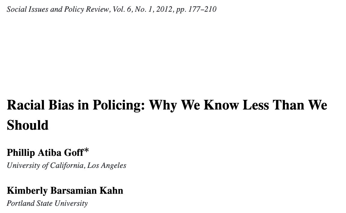 63/ "The use of arrest data as the denominator for racial profiling statistics was mostly popular among conservative journalists and pundits for a short time... Since a police 'stop' is often a precursor to an arrest, arrest records may be racially skewed."