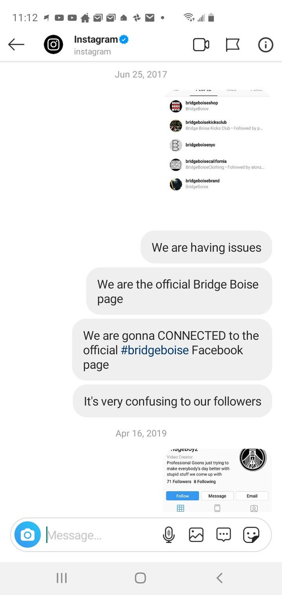 WHOBUTSCRILLS's tweet photo. Ive been complaining to you guys for 4 years @instagram on this page and another 3 years before that on our page that was hacked and got banned by @instagram , i sent you guys official  documents and all https://t.co/2SavhQUsGD