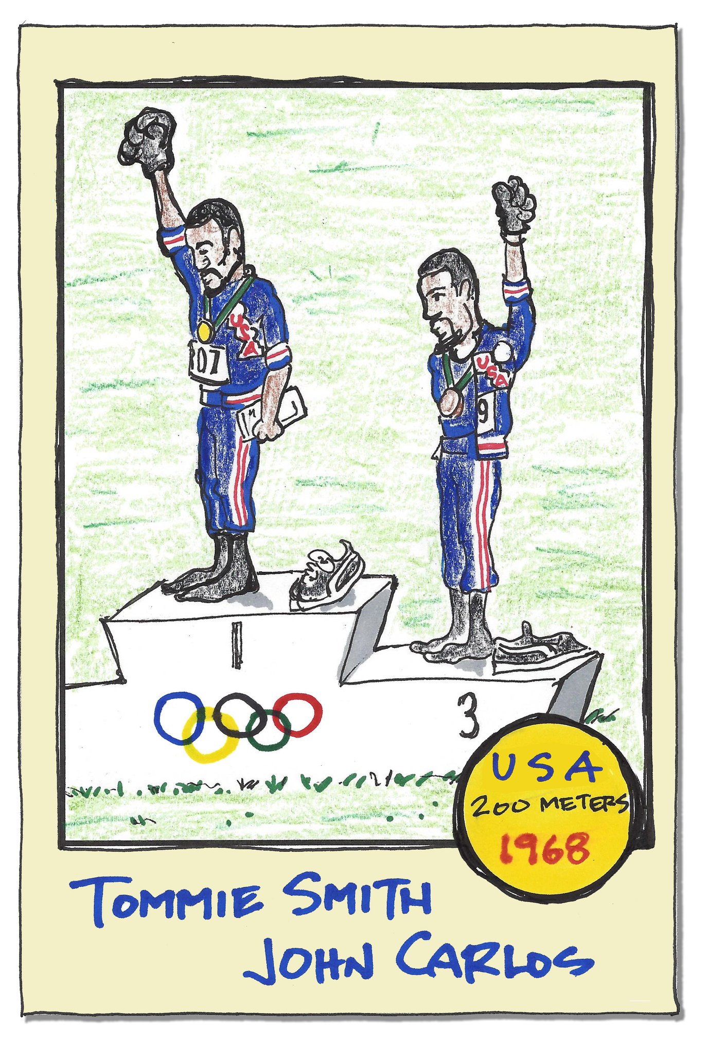 Happy Birthday weekend to Tommie Smith & John Carlos.  1968 Olympic Champs and brave dudes. 