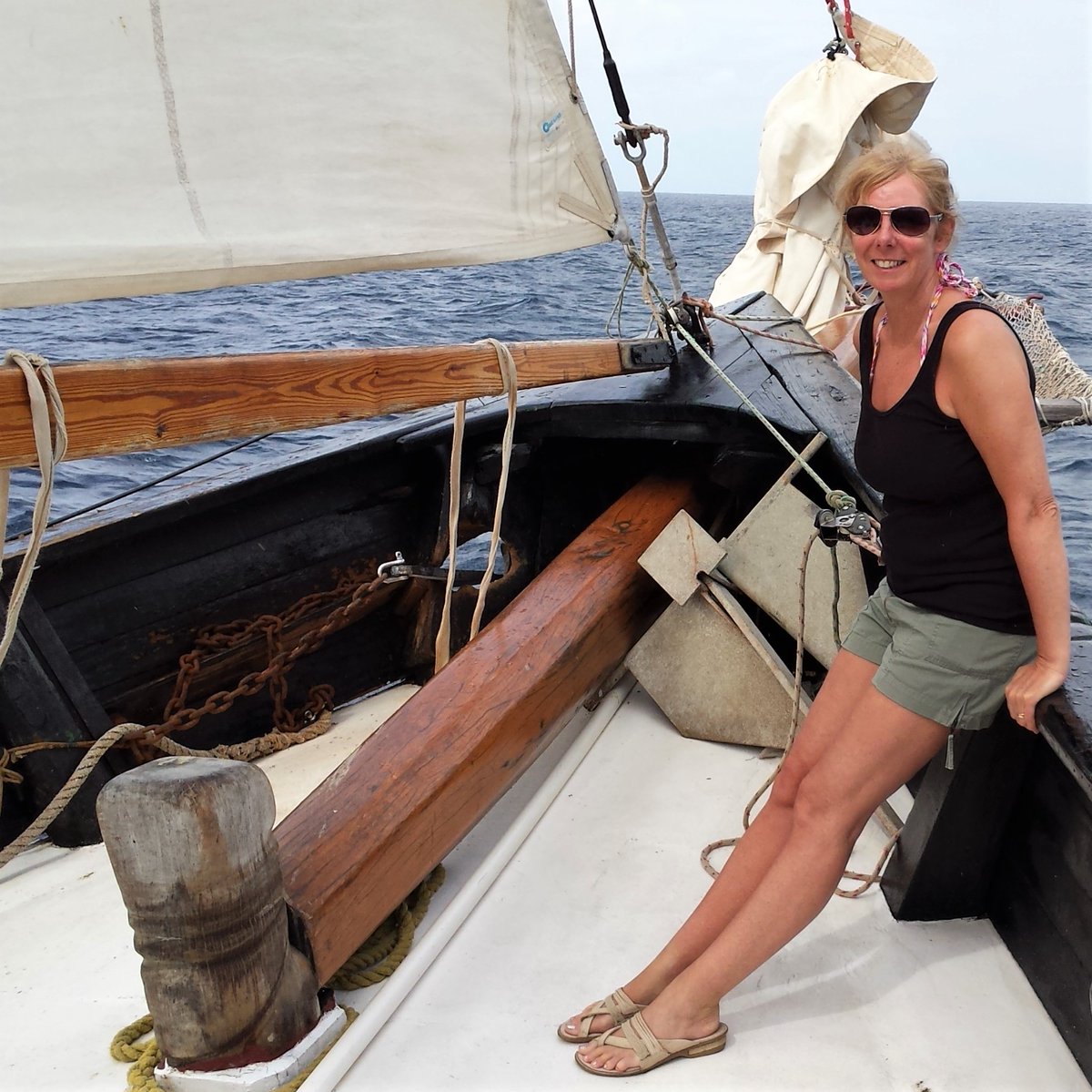 JaniceHorton's tweet photo. ABC Travel: Today I'm on 'V' and my photo today was taken amongst Virgin Islands on an old schooner once used in the filming of the original Pirates of the Caribbean movie! More #travel pics on my IG: https://t.co/gbnhGMzhu8 #ABCTravel #TravelAtHomeChallenge #travelsomeday https://t.co/3vao05E7Jx