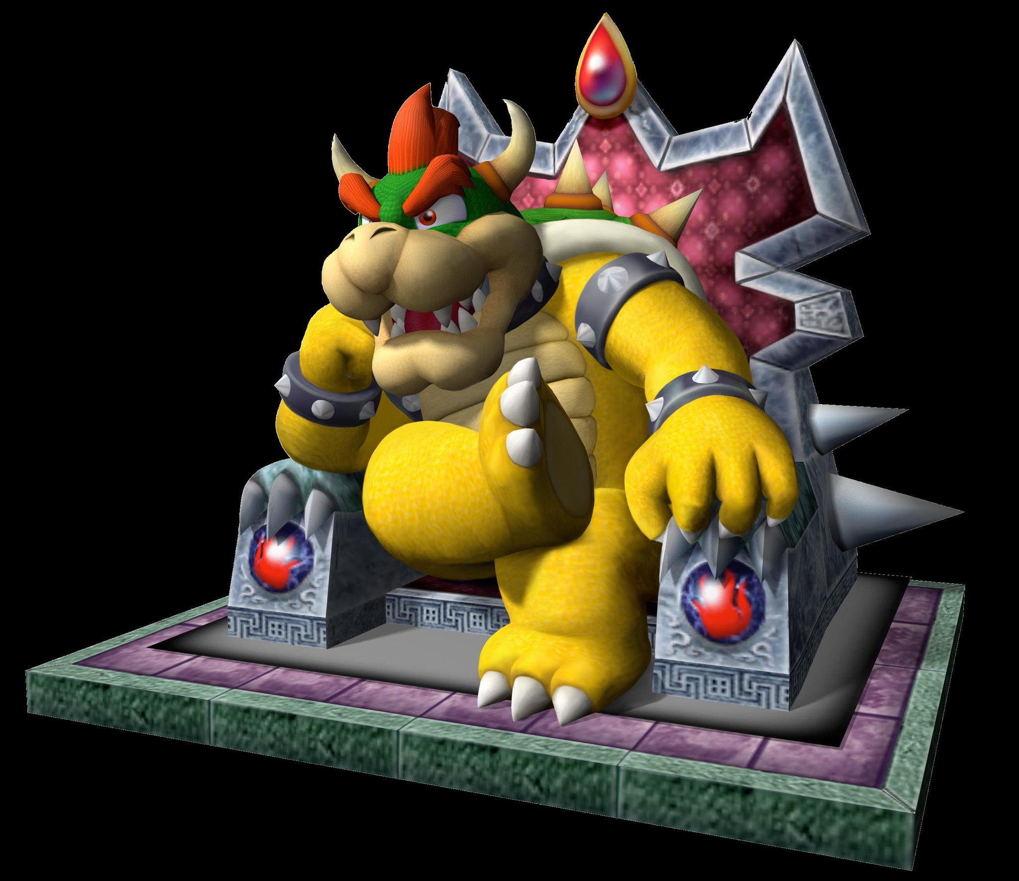 Bowser is cute! 💚 on X: Bowser 3D render for Mario Kart Tour   / X