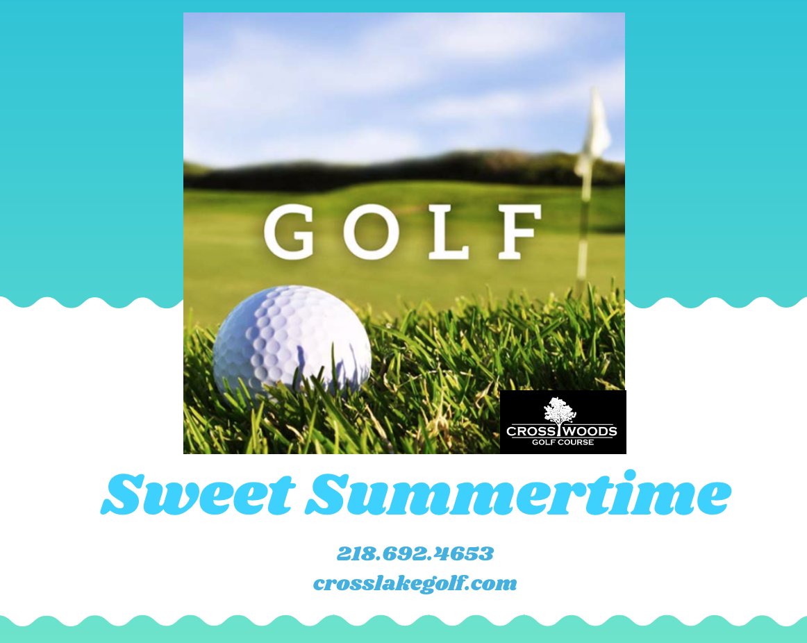 CrosswoodsGolf's tweet photo. Sweet Summertime is here! Come enjoy it at Crosswoods Golf Course this weekend. The patio is now open for food and drink. Call or book online today! https://t.co/fZMJQXF8dF