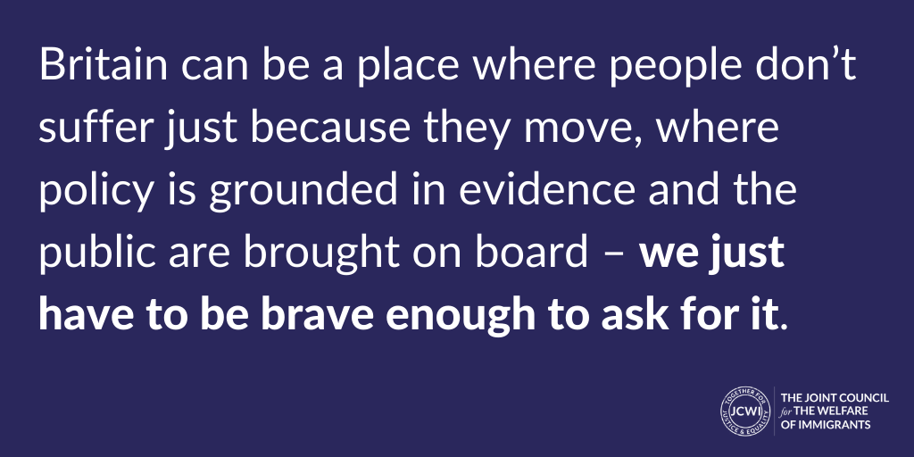 JCWI_UK's tweet image. Imagine a post-covid society that *truly* values and acknowledges the worth of people who move 

Some Sunday reading for you from @minnierahman 

jcwi.org.uk/news/recoverin…