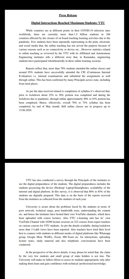 SHVETANG5's tweet photo. Sir this is unacceptable...all the conclusions made are influenced by power and money..don't think most of the VTU students will agree on this part.
@drashwathcn
 #promoteVTUstudents #promote_all_college_students https://t.co/rwLreXA5YD