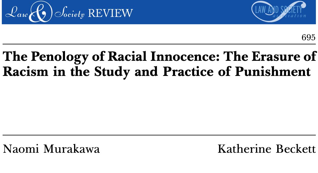 65/ "Studying race entails more than exposing moments of bias; it also entails examining which behaviors are criminalized, how broad discretionary powers reflect and reinforce racial power, ... and why the rallying call to 'law and order' ... in the post–civil rights era."
