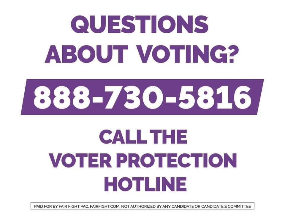 🚨TODAY is the last day to Early Vote for @teresatomlinson for US Senate! 🚨 TUESDAY JUNE 9 is Election Day and you can also vote for @teresatomlinson for US Senate! If you have questions about voting, or have information about delays/problems at the polls, call the hotline!