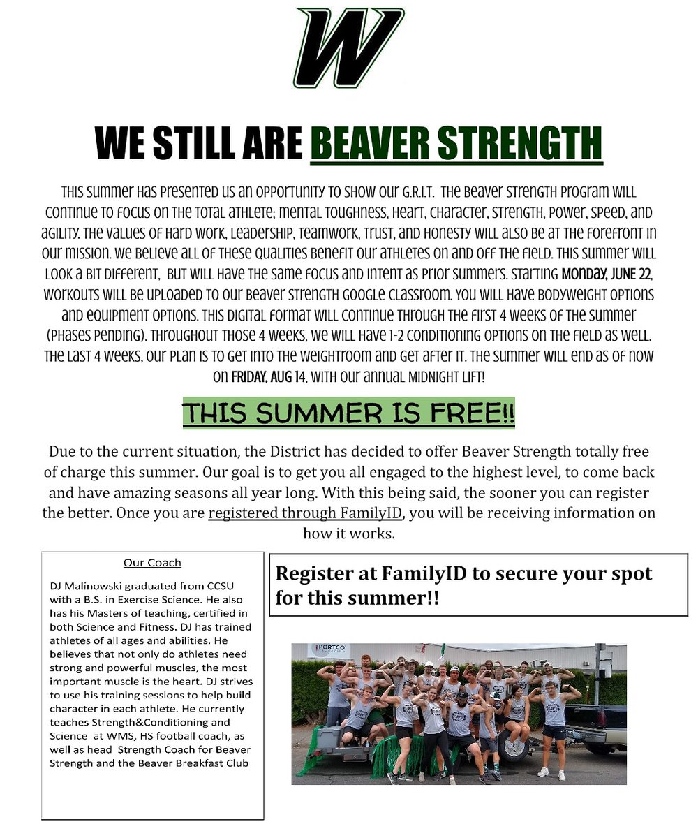 Here's the official flyer. Go sign up and secure your spot for the summer!!