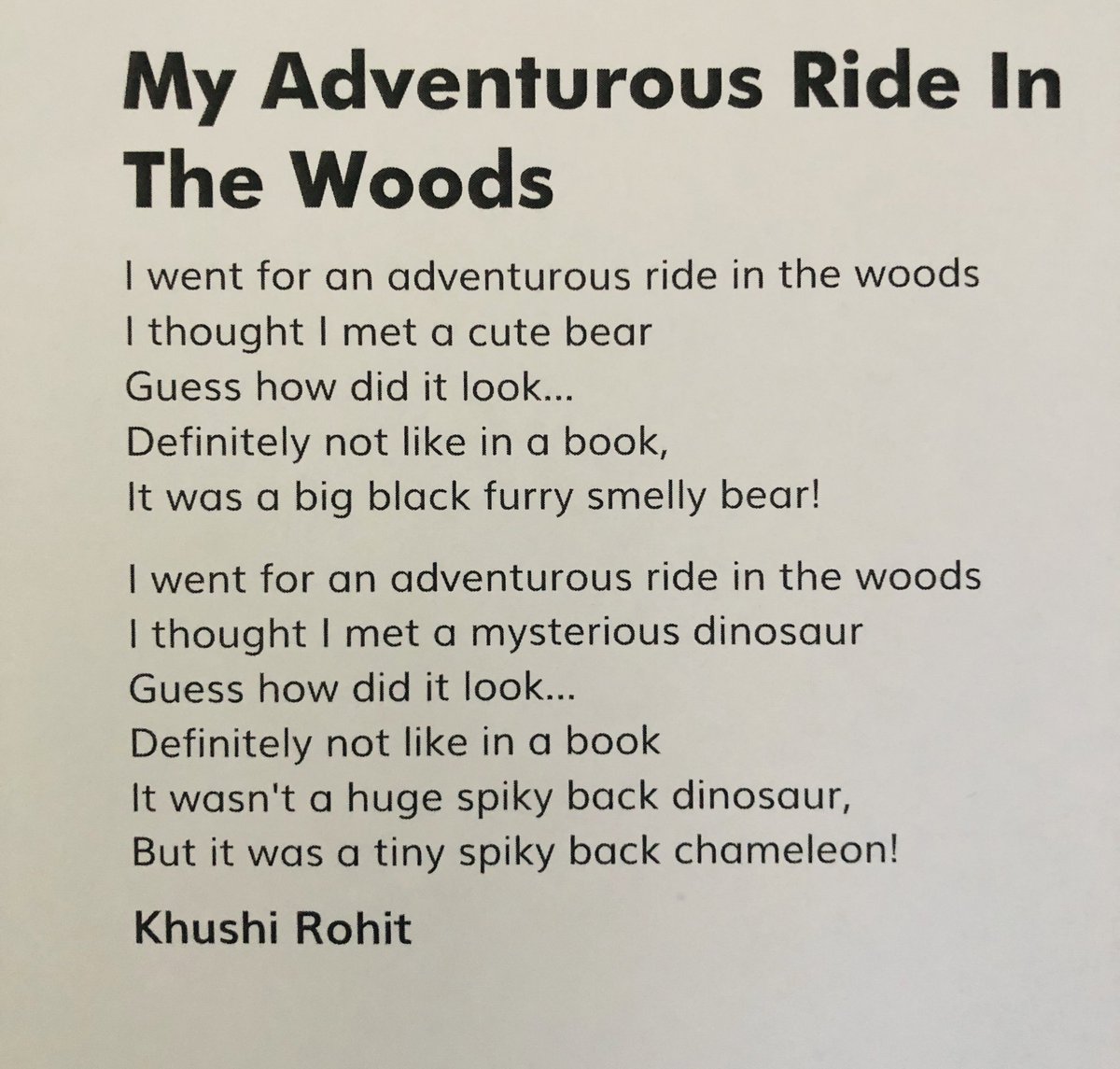 Khushi is super delighted and proud to receive her second certificate <a href="/YoungWritersCW/">Young Writers</a> #YoungWriter #poem