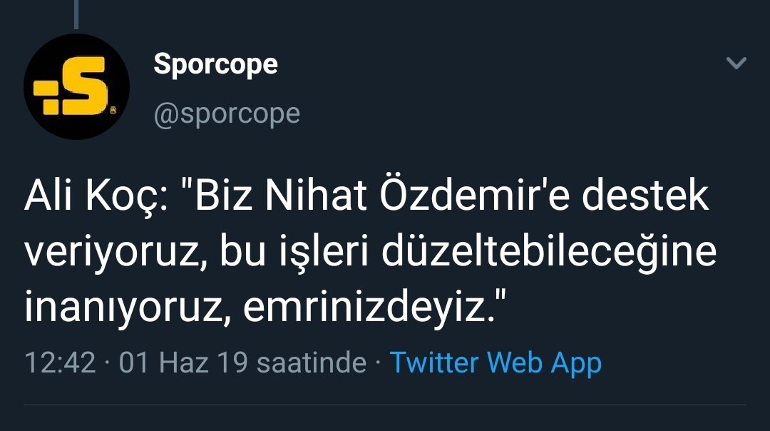 Fenerbahçe işine gelmeyen herkese ''fetöcü" yaftası yapıştırıyor peki madem bu adam fetöcü neden bu adamla gizli kapılar ardında 2.5 saat toplantı yaptınız bunuda açıklayın
#NihatOEzdemirİhracEdilsin