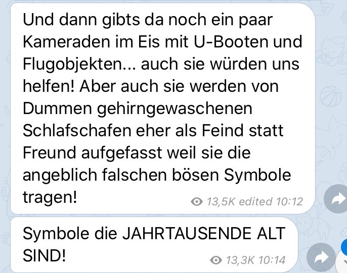 propellarrr's tweet photo. @TobiasHuch @polizeiberlin @janboehm @RegBerlin @ChariteBerlin @c_drosten @berlinliebich @usbotschaft @AJCBerlin @neomagazin @Volksverpetzer @Volker_Beck Die unmittelbar darauf folgende Message ist auch interessant. Vor Wochen hat er noch beteuert er könne als „Kanacke“ gar nicht rechts sein und sympathisiert jetzt mit Eisnazis. Erschreckendes öffentliches Lehrstück darin wie Menschen sich aus Ego und Frust radikalisieren ... https://t.co/sdwKHJQ3Ih