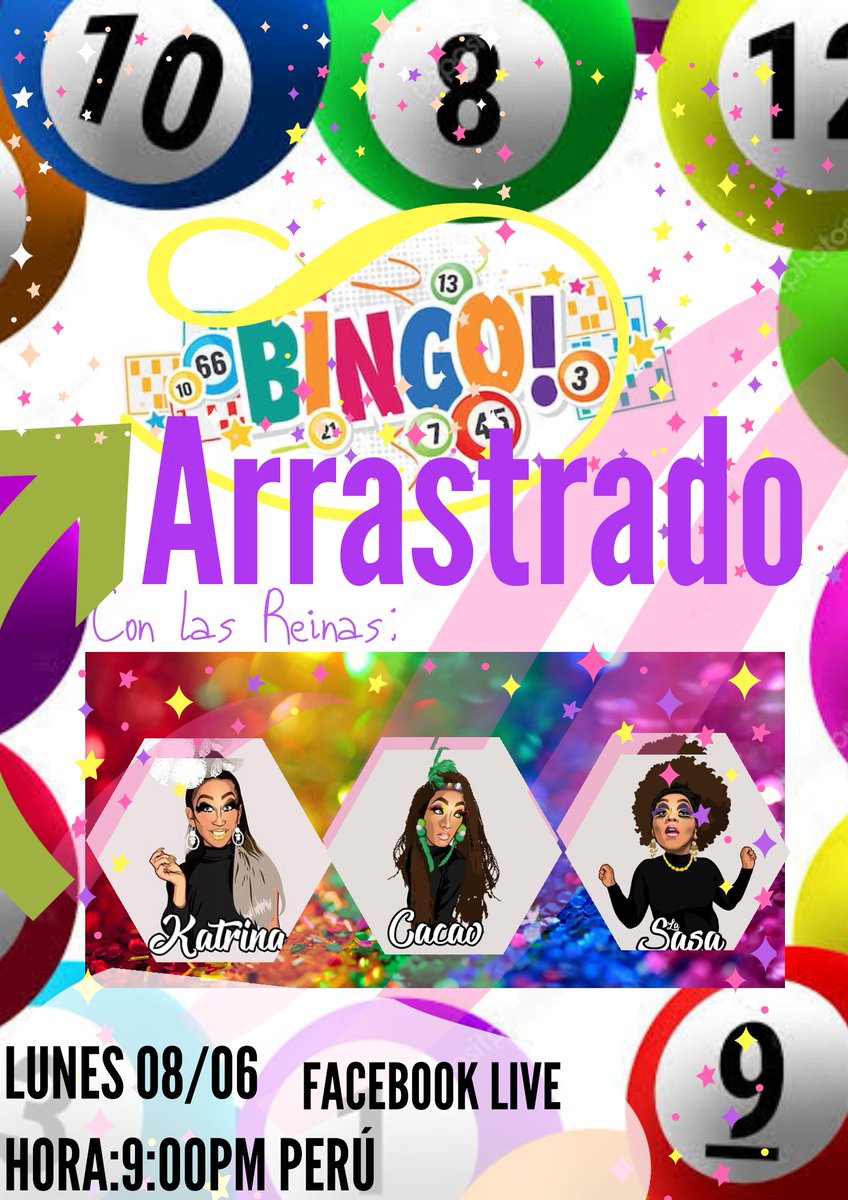 R_arrastradas's tweet photo. @Otroman69 hola guapo.. Para que pases un momento diferente,  con humor, chistes, juegos y ganes dinero no te pierdas el #Bingo arrastrado.. En nuestro Facebook "Reinas Arrastradas" este lunes 08/06 a las 09pm.. https://t.co/OJ2RIjkWPr