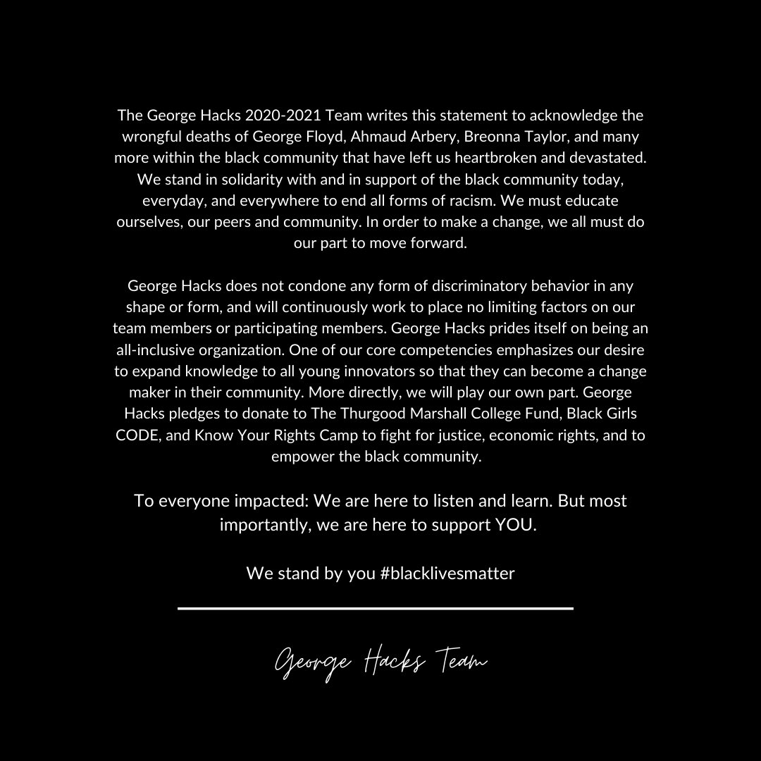 We are here to listen and learn. We are here to support you. We stand by you #blacklivesmatter✊🏽✊🏾✊🏿
