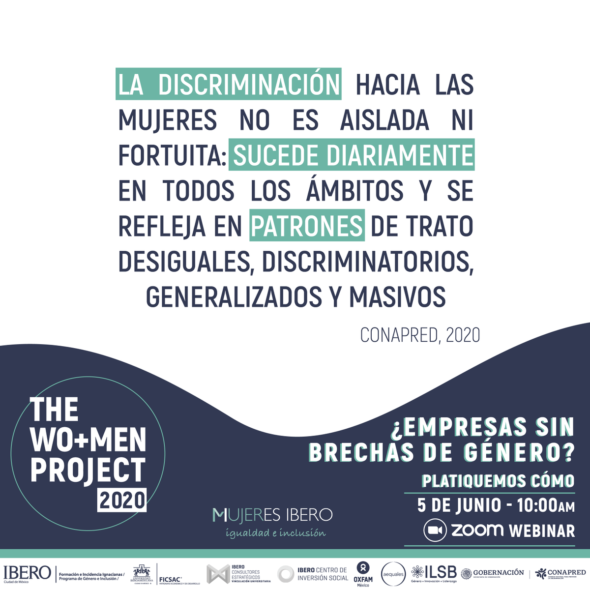 impulsa_ibero's tweet photo. Sigue la transmisión en vivo del WEBINAR: Empresas sin brecha de género https://t.co/AR5NyFpPkc

#EmpresaSinBrecha #GenerationEquality https://t.co/ASWyUX1tXM
