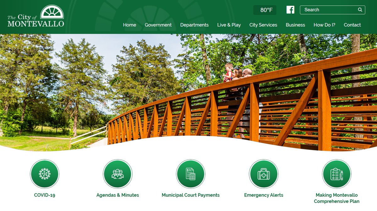 Sophicity's tweet photo. #WebsiteFriday - Check out the City of Montevallo, AL's great looking website (https://t.co/hEb6Aw1iM2)! -- @AL_League #ITinaBox https://t.co/AICBDi3suK