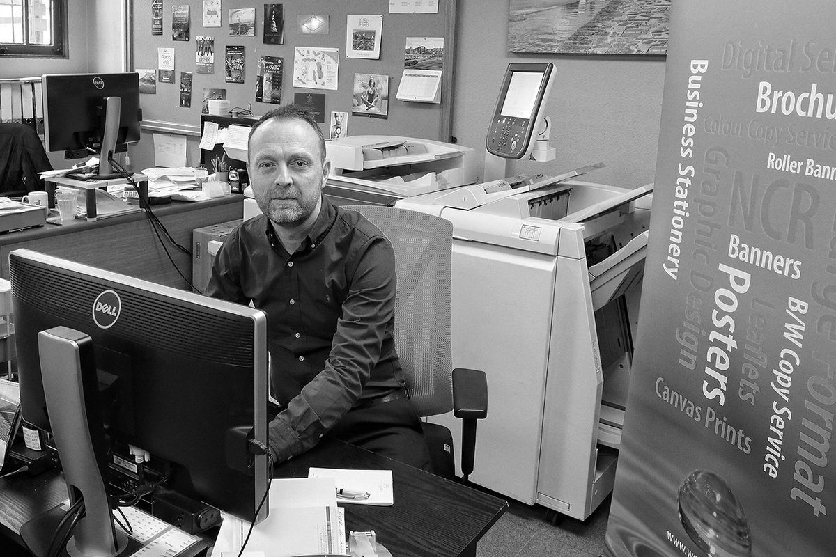 TWApr's tweet photo. This week's #PPF blog is with Stephen Simpson who, along with his wife Claire, took over ownership of the much-respected West Port Print &amp; Design in #StAndrews two years ago. The #blog looks at what life before, during and after #Coronavirus. 
https://t.co/xi7NkhEkk0 https://t.co/3IeAE0UZ28