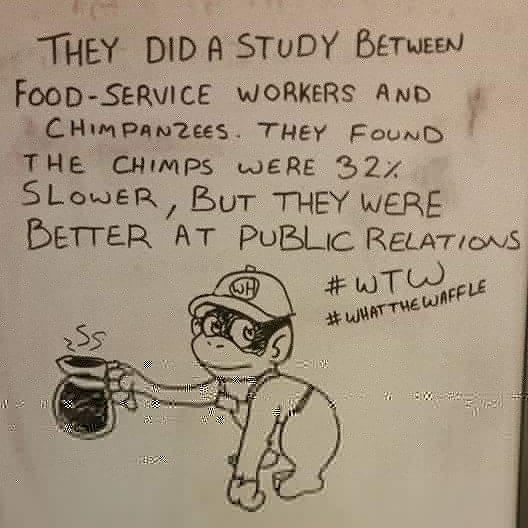 BTG_BurgerToGo's tweet photo. Back when i used to work for Waffle House [Circa. 2014ish] I used to do the dry erase board in the hallway. These were some of my favorites.

#WaffleHouse #Markerboard #Entryart #LookAtMe #CryForHelp #doodle_burger #marketing https://t.co/Tt5jLadpBd