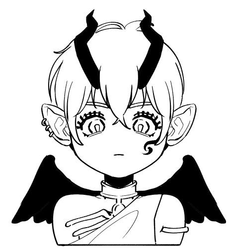 A few profile icon sketches for friends and I, I am colouring them rn 