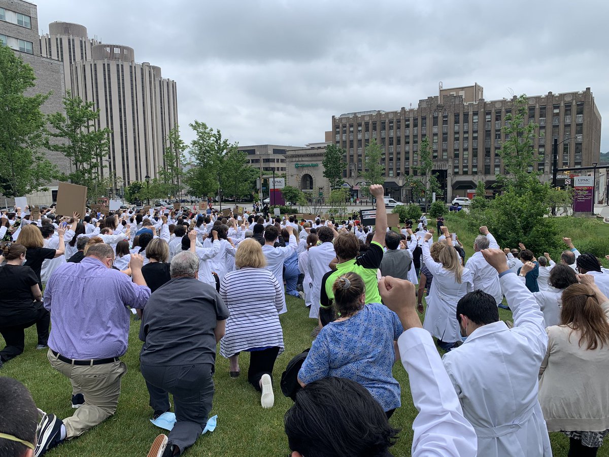 #whitecoats4blacklives in Pittsburgh