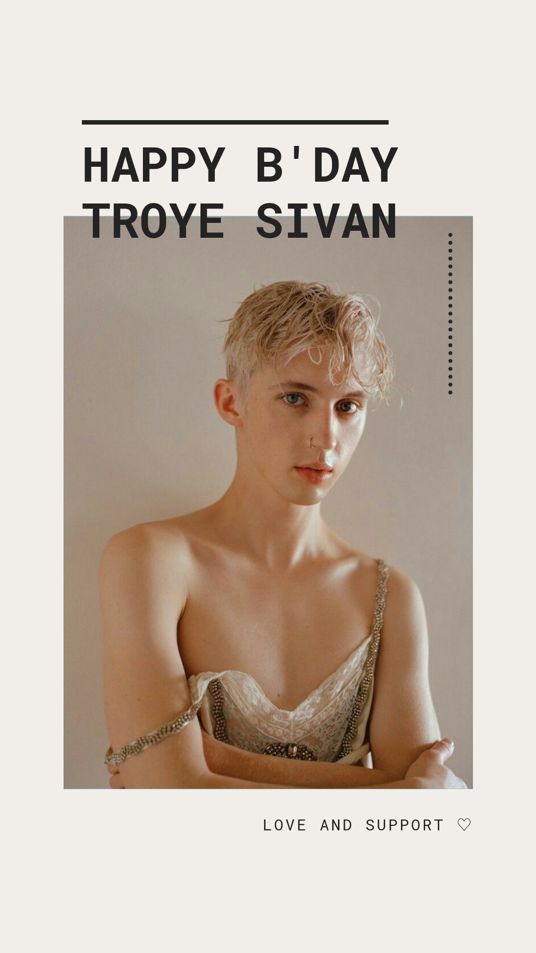 HAPPY TROYE SIVAN DAY Today is Troye Sivan birthday, I\m so happy  