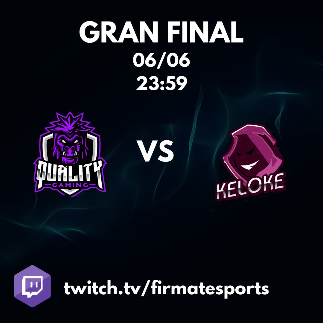 EsportsLGA's tweet photo. Solo un dia para la gran final
#QualityGaming vs #Keloke 
quien se quedara con la gloria? https://t.co/lQ4n48lALr