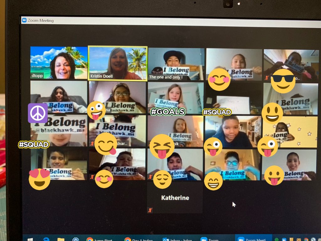 We Belong! Last day of virtual Jump Start Week 1. So excited to meet them all in person... eventually! <a href="/debby_topp/">Debby Topp</a> <a href="/blackhawk_ms/">Blackhawk MS</a> #bms_now #BMS_IBelong