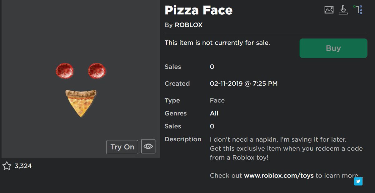 Chris On Twitter Did You Guys Know This Was A Face - roblox pizza face toy code