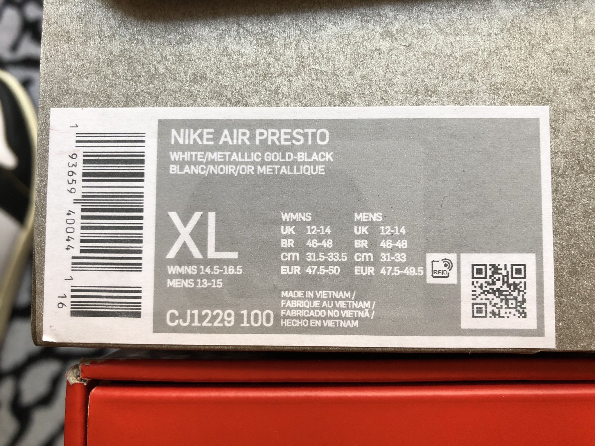 Nike air presto size cheap xxl