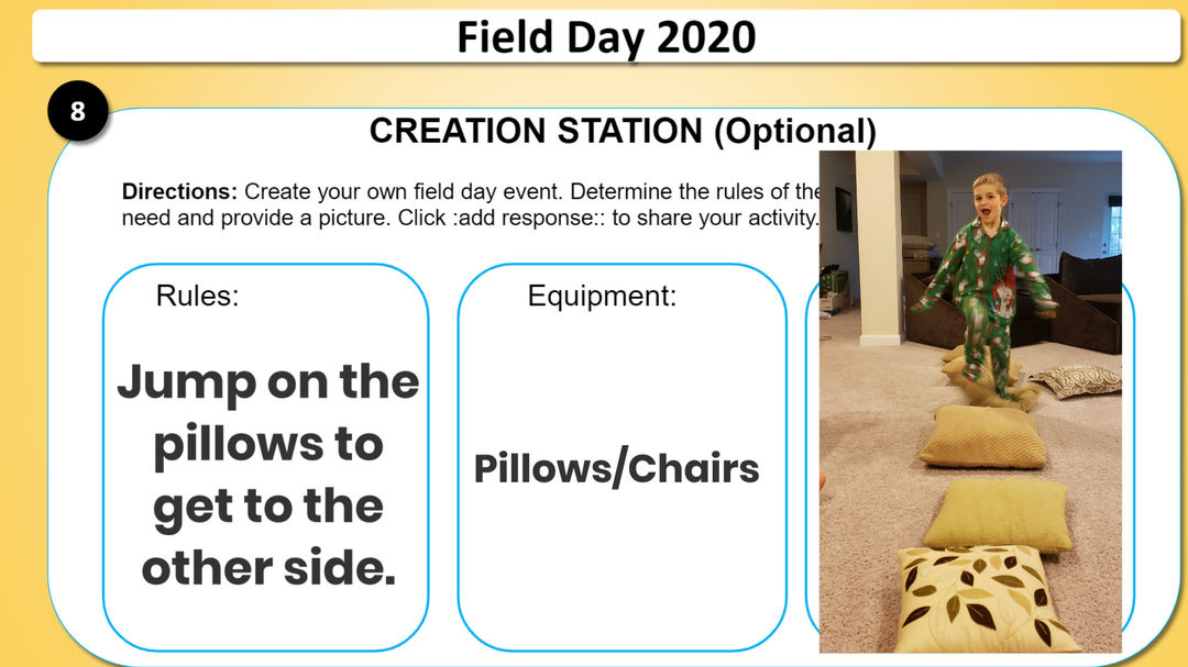 CBahendershot's tweet photo. Field Day @cbbarclayES might have looked a little different this year, but boy did our Barclay Patriots have FUN!!! #virtualfieldday2020 #cbsdhpe #CBDLP https://t.co/rRkQrKTQ1b