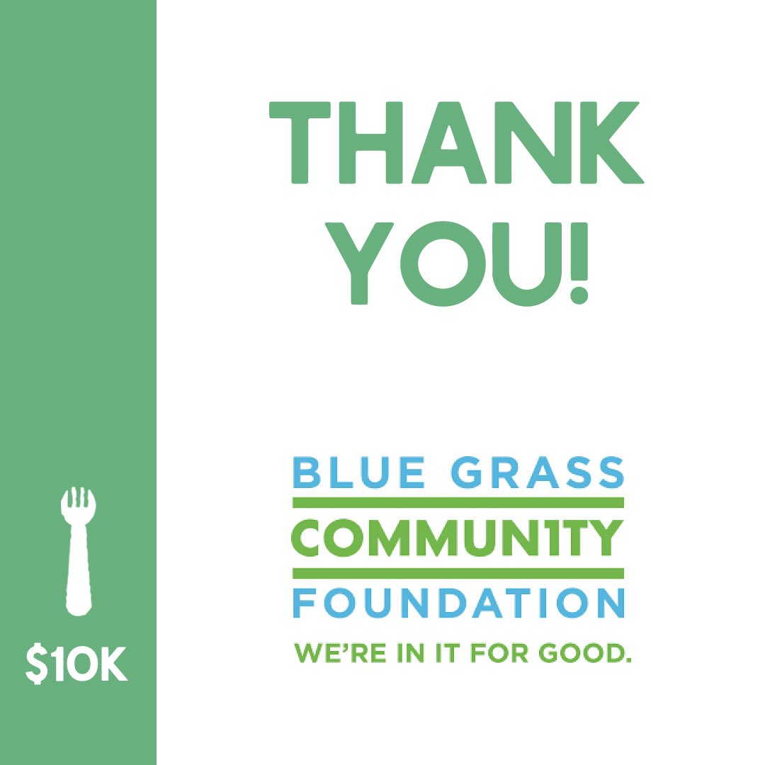 Nourish_Lex's tweet photo. The Coronavirus Response Fund at @BGCFKY recently announced a $10,000 donation in support of Nourish Lexington’s efforts to feed the Lexington community in need during the COVID-19 crisis. Thank you Blue Grass Community Foundation! https://t.co/03uapXW0t6