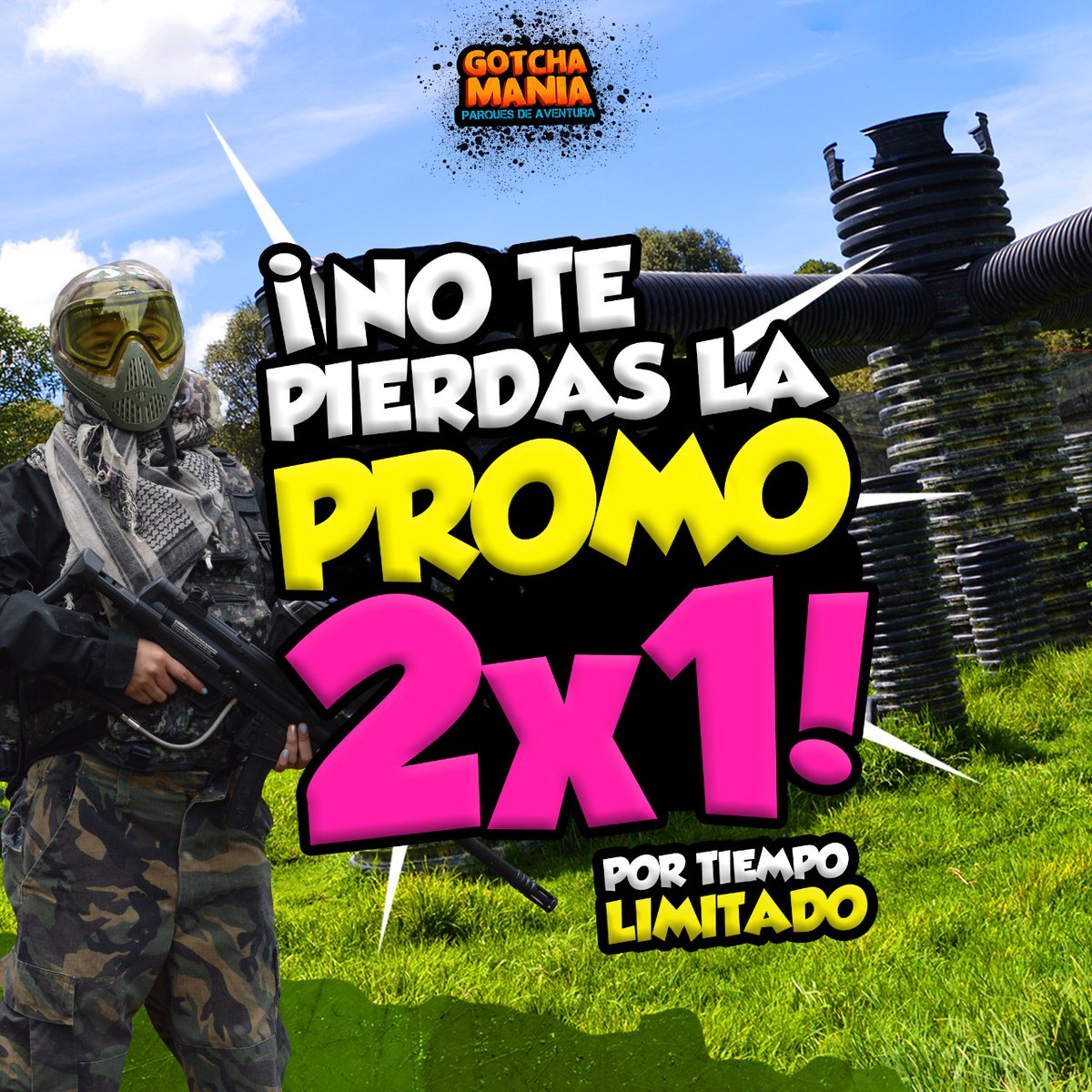 Danger Zone Gotcha #Paintball on Reels | Facebook, image size:1200x1200