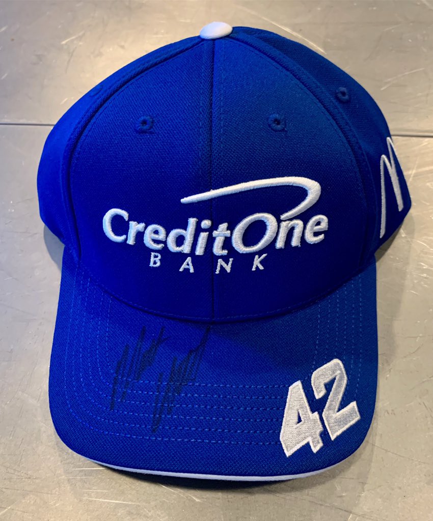 mattkenseth's tweet image. Who wants to win a hat? RT for a chance to win this signed @CreditOneBank hat. The winner will be announced later... as in some point in time after this tweet. Good luck!