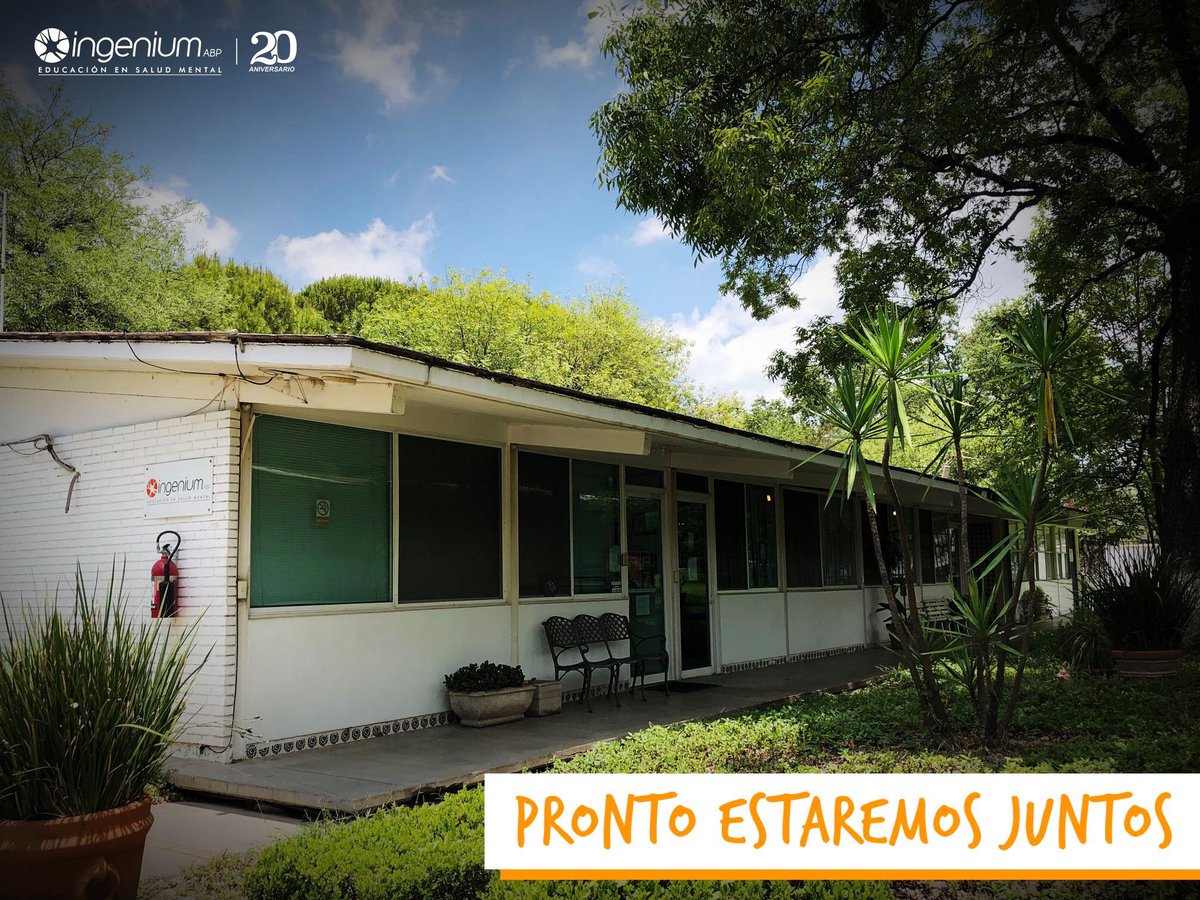 Sabemos que la espera ha sido muy larga y extrañamos convivir con nuestros amigos, compañeros y familia, pero hoy más que nunca debemos ser fuertes. ¡Pronto estaremos juntos! 

#IngeniumABP #20Años #EducacionEnSaludMental